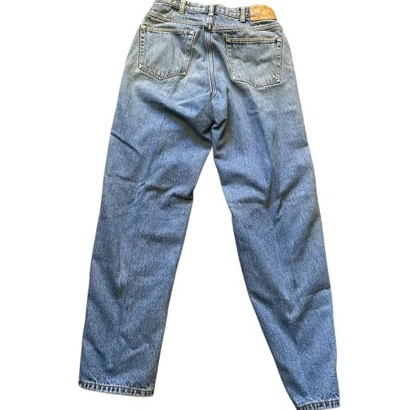 Eddie Bauer Fleece Lined Faded Classic Blue Denim Jeans with Minimal Distress30 - Picture 11 of 11